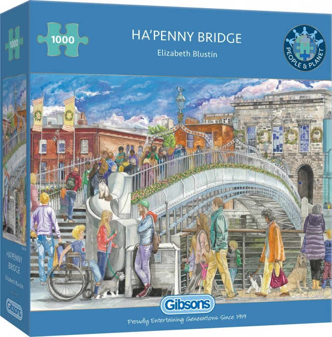 GIBSONS Puzzle Most Ha'penny 1000 elementów