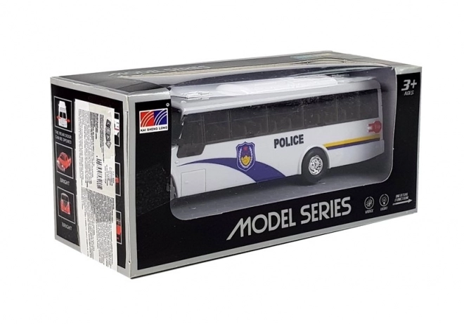Model policyjnego autobusu Światła białe