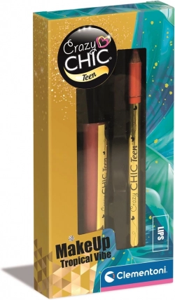 Zestaw do ust CRAZY CHIC TEEN Tropical Vibe – błyszczyk i konturówka
