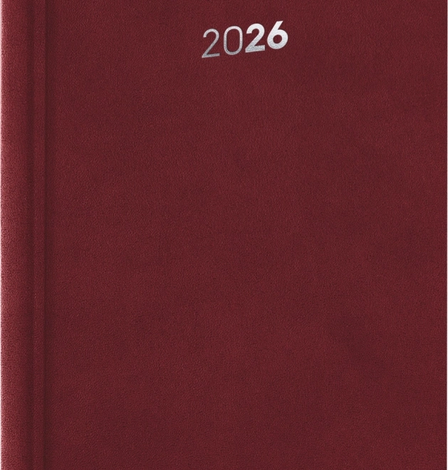 Dzienny dziennik Balakon 2026 bordowy