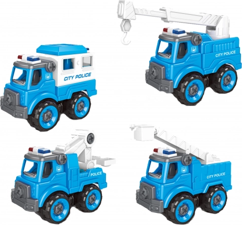 Policyjne autko do skręcania 11 cm