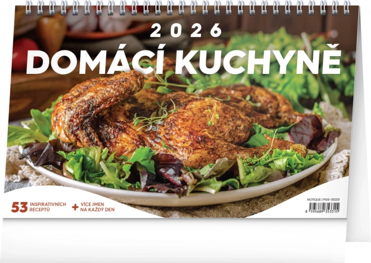 Kalendarz biurkowy Domowa kuchnia 2026