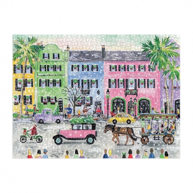 Galison Puzzle Michaela Storrings - Święta w Charleston 1000 kawałków