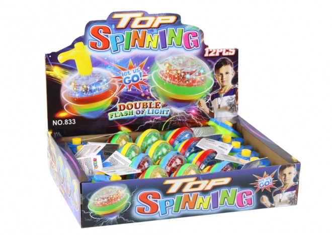 Kolorowy świecący obrotowy dysk Spinning Top