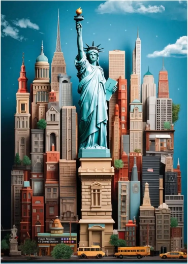 Puzzle Nowy Jork 1500 elementów