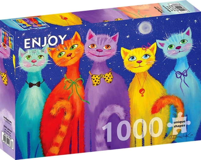 ENJOY Puzzle uśmiechnięte kotki 1000 elementów