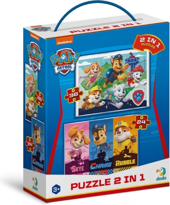DODO Puzzle Psiego Patrola: Wspaniałe Szczenięta 2w1