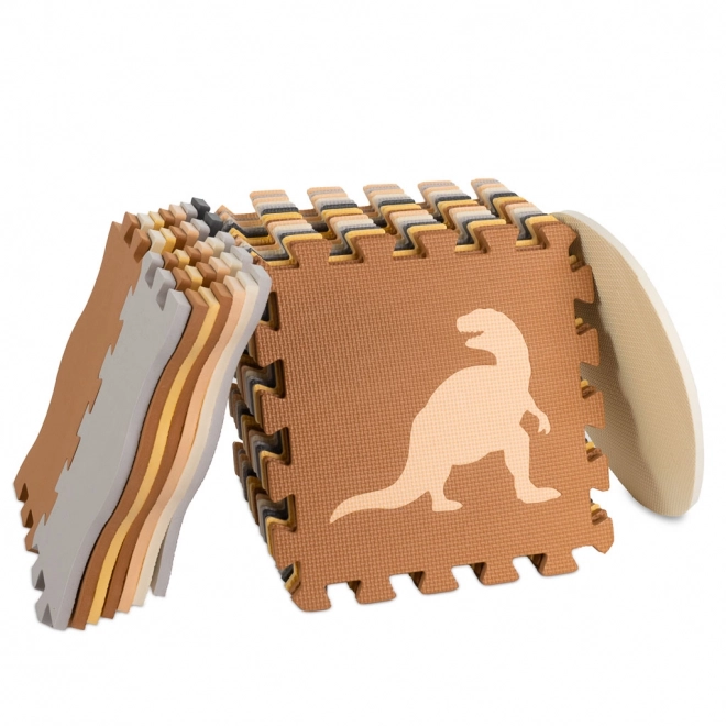 Piankowe puzzle z dinozaurami i kojcem - 36 części
