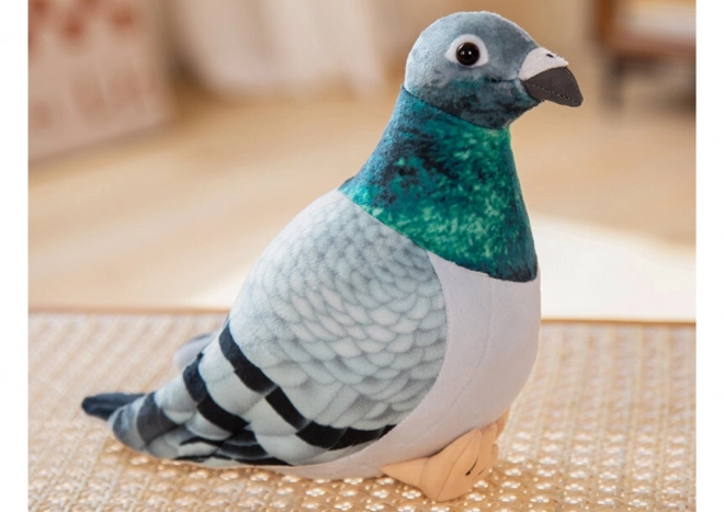 Pluszowy gołąb sierpówka szary 20 cm