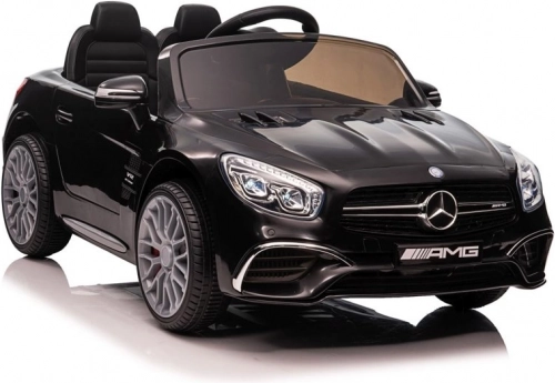 Elektryczny samochodzik MERCEDES SL65 S – czarny lakierowany, z LCD