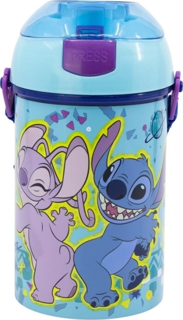 Dziecięca butelka z paskiem Stitch 450 ml