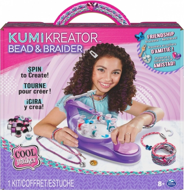 Cool Maker Kumi Kreator 3 w 1 – koralikowa maszyna do zaplatania bransoletek i naszyjników