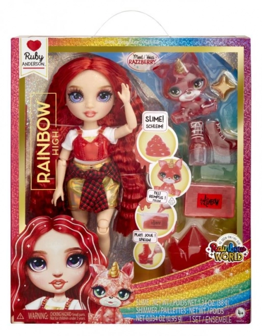 Rainbow High Fashion lalka ze zwierzątkiem - Ruby Anderson