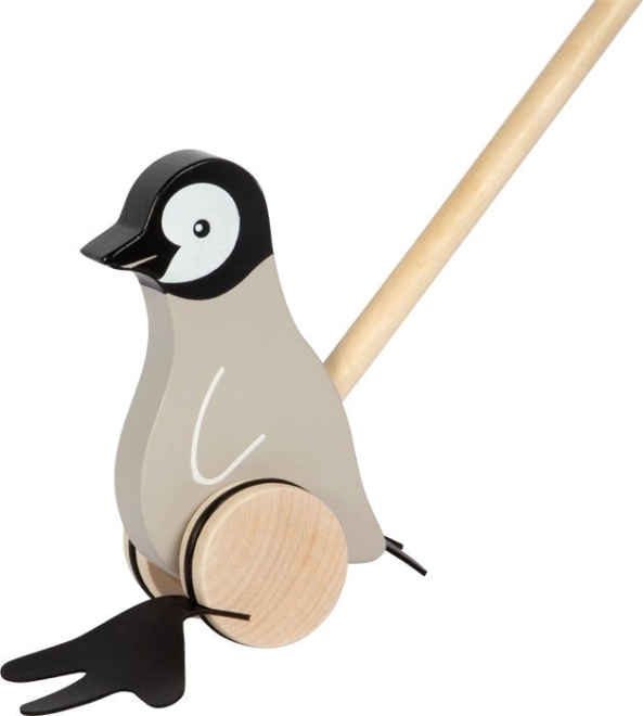Drewniany jeździk–popychacz pingwin Small Foot