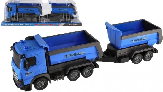 Ciężarówka z przyczepą TIPPER plastikowa 50cm