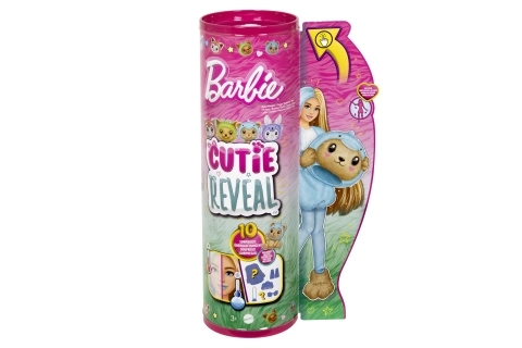 Lalka Barbie Cutie Reveal w Kostiumie Misia - Delfin
