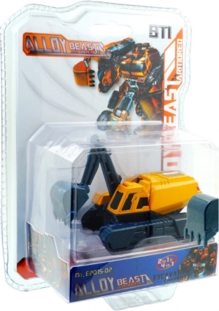 Transformer ciężarówka maszyna budowlana-robot