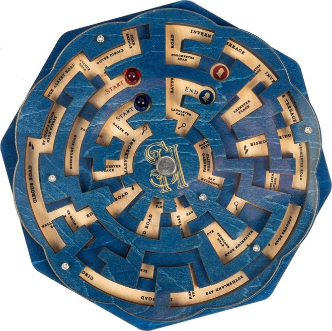 Hlavolam Sherlock Holmes: Przypadek kryjówki Moriarty’ego – obrotowy labirynt od PROFESSOR PUZZLE
