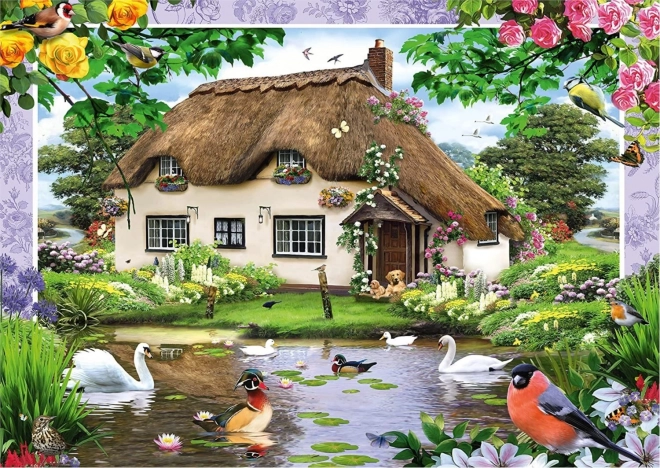 Schmidt puzzle Romantyczna chata 500 elementów