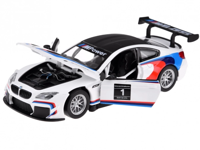 Metalowy model sportowego samochodu BMW M6 GT3