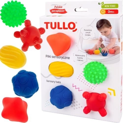 Kulki sensoryczne 5 sztuk - Tullo
