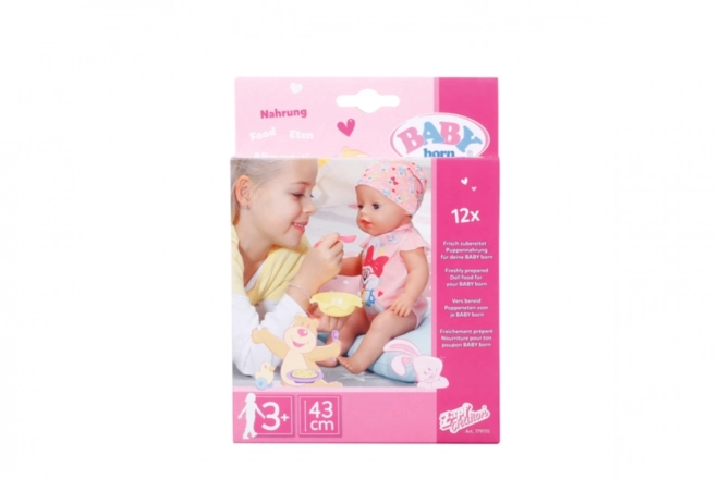 Baby Born jedzenie dla niemowląt - 12 saszetek