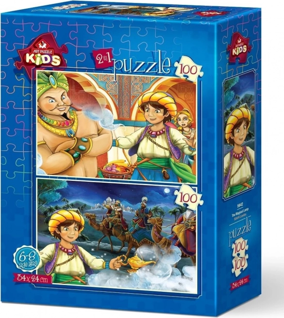 Puzzle Aladyn i cudowna lampa 2×100 elementów