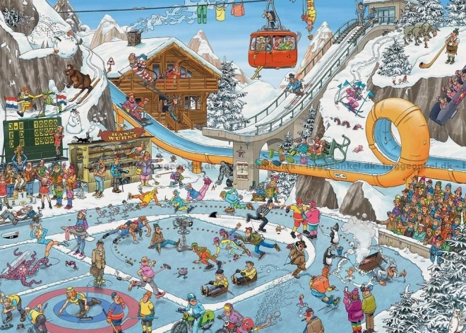 Puzzle JvH Zimowe zabawy 1000 elementów