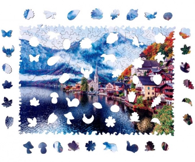 Drewniane puzzle Jezioro Hallstatt 250 części