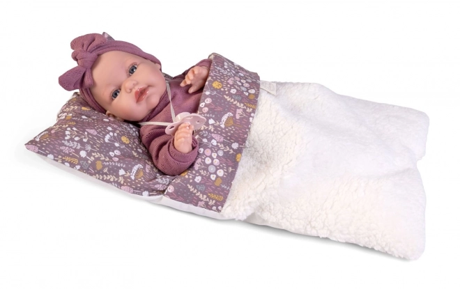 Antonio Juan 70356 TONETA - realistyczna lalka niemowlę ze dźwiękami i miękkim materiałowym ciałem - 34 cm