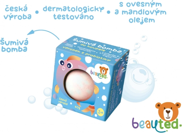 Musująca kula do kąpieli z probiotykami Beauted dla dzieci