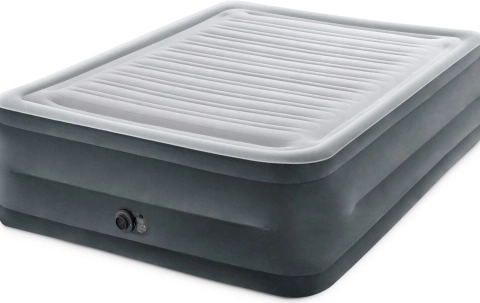 dmuchany dwuosobowy materac z automatyczną pompą INTEX 203 × 152 × 56 cm
