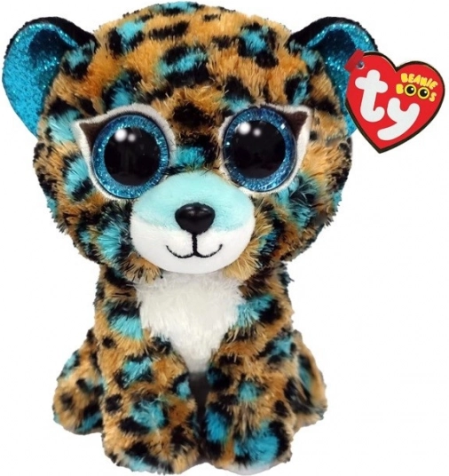 Maskot TY Lampart Blue Cobalt 15 cm