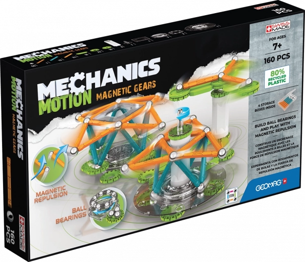 Magnetyczna konstrukcyjna układanka GEOMAG Mechanics Motion Gears
