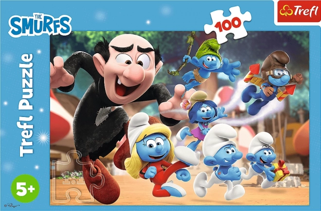 TREFL Puzzle Smerfy: Lekcja Taty Smerfa 100 elementów