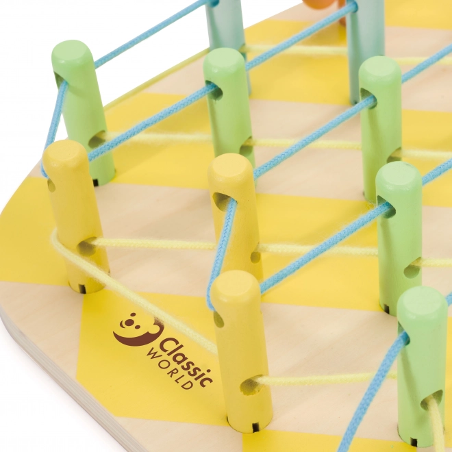 Drewniana nawlekanka Ananas Classic World