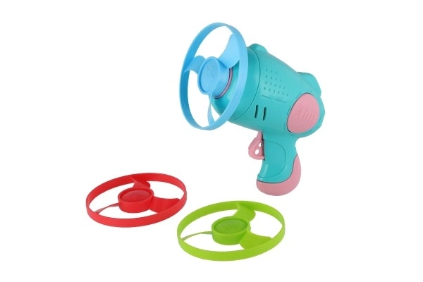 Wyrzutka 3szt. + pistolet starter plast 4 kolory na karcie 21,5x26x6cm