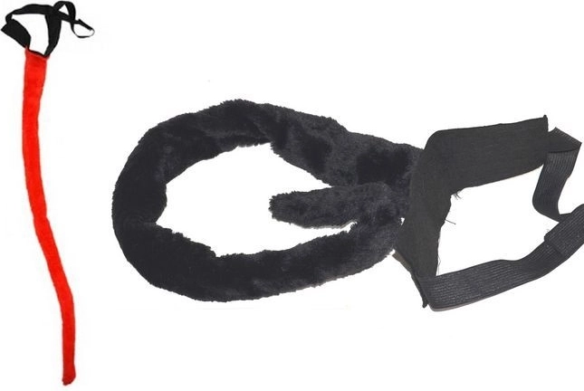 czarci ogon czerwony 80 cm