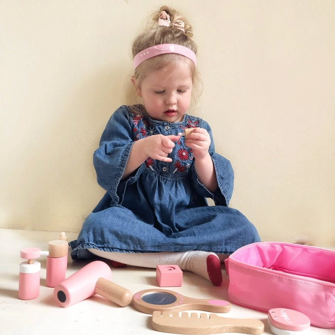 Bigjigs Toys Drewniany zestaw kosmetyczny