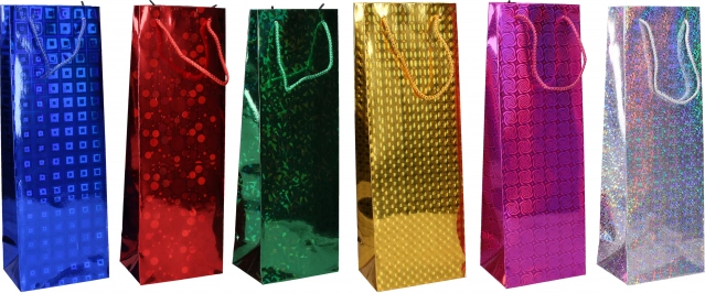 Torebka prezentowa na butelkę M 12 × 34 × 9 cm – całoroczna