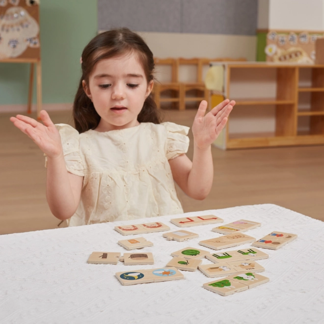 Drewniane puzzle z obrazkami przeciwieństw VIGA