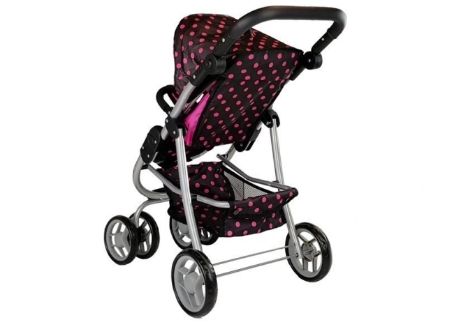 Wózek 2 w 1 z torbą na wózek Black and Pink