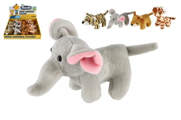 Pluszowe Zwierzątka Safari i ZOO 10-15 cm, 4 Rodzaje, 12 szt.