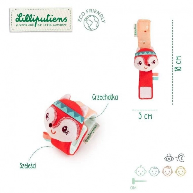 Lilliputiens - brzęcząca bransoletka - lisica Alice