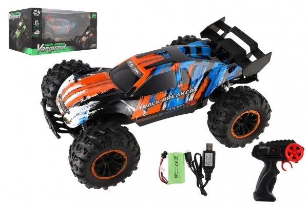 Auto RC Buggy szybkobieżny pomarańczowo-niebieskie