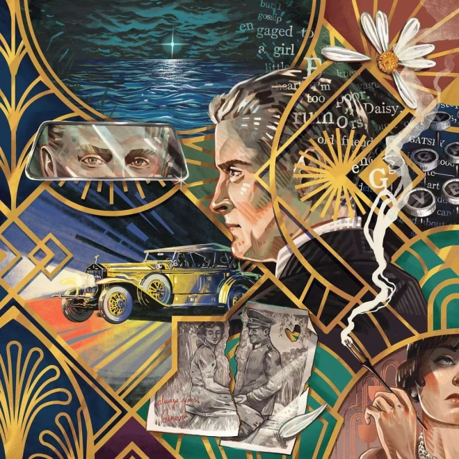 Ravensburger kwadratowe puzzle ART & SOUL: WIELKI GATSBY 750 elementów
