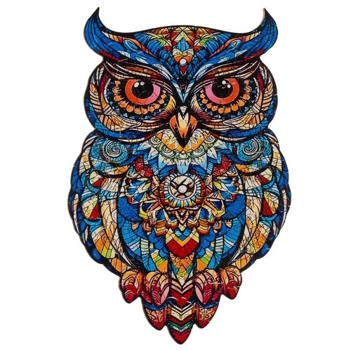 Drewniane puzzle sowa Kruzzel