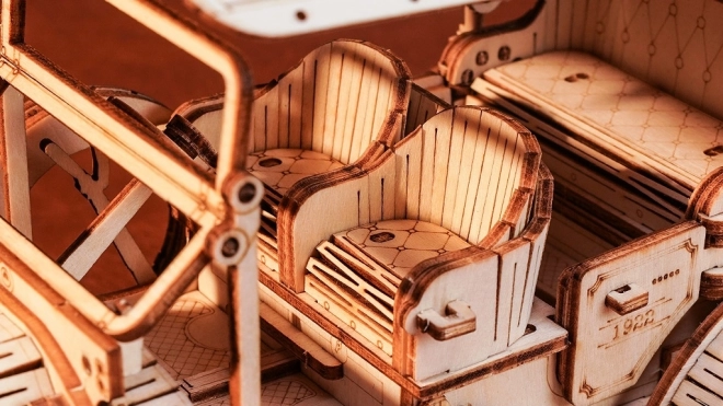 RoboTime drewniane 3D puzzle historyczne auto