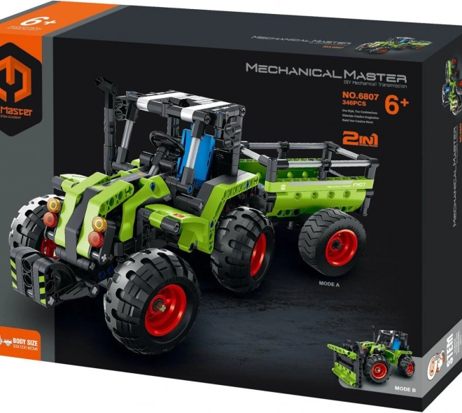 Zestaw Konstrukcyjny Traktor/Traktor z Przyczepą 2w1