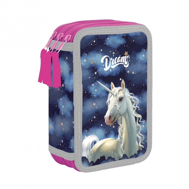 Piórnik 3 p. pusty Unicorn 1